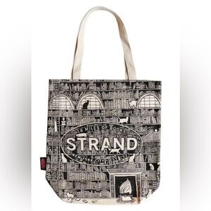 The Strand bookstore zip up tote bag